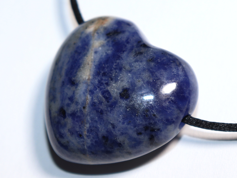 Sodalith mit Band oder Silber 925