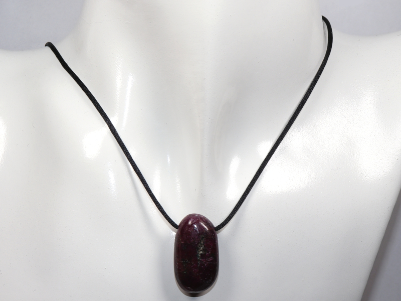ruby with cord or silver 925