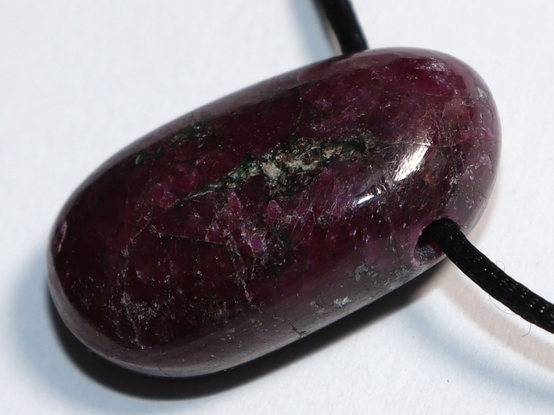 ruby with cord or silver 925