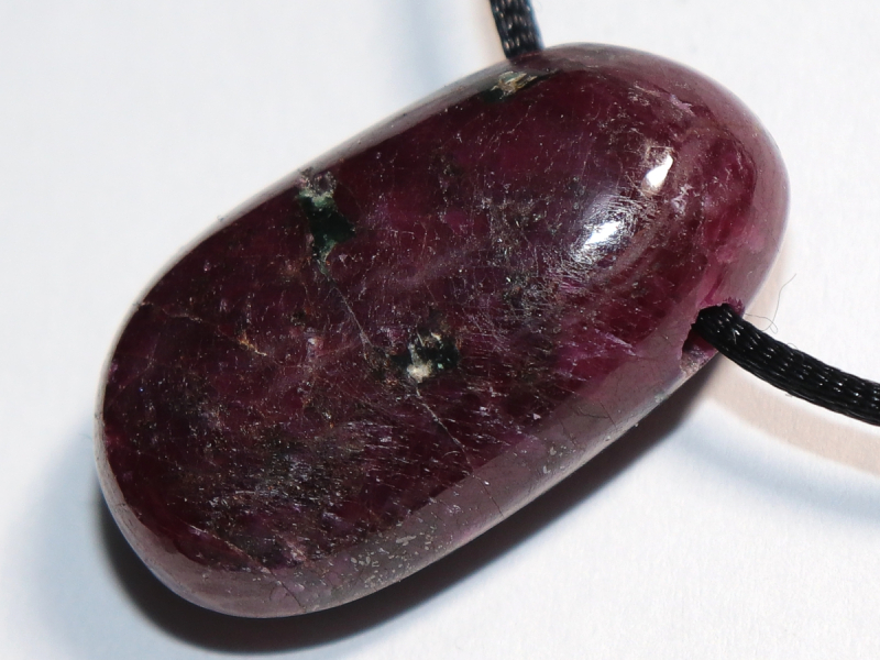 ruby with cord or silver 925