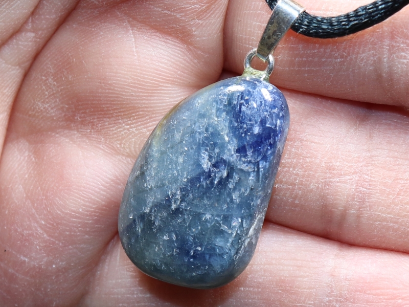 sapphire with cord or silver 925