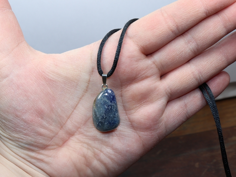sapphire with cord or silver 925