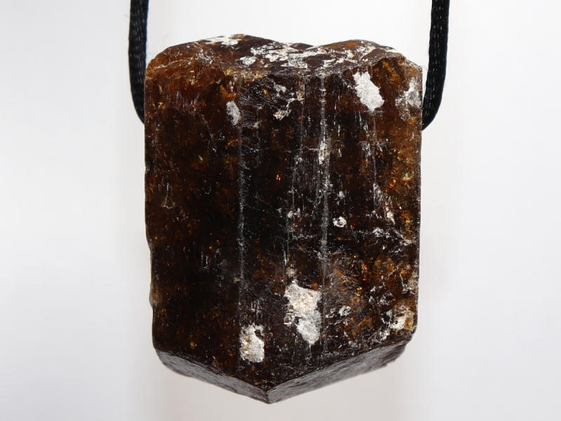 brown tourmaline (Dravite) with cord or silver 925