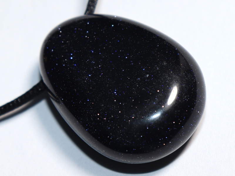 blue sandstone with cord or silver 925