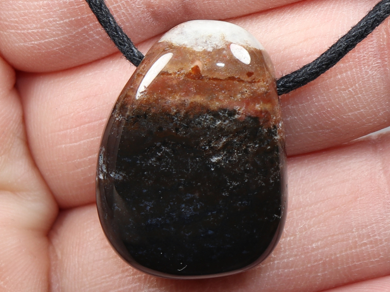 sardonyx with cord or silver 925