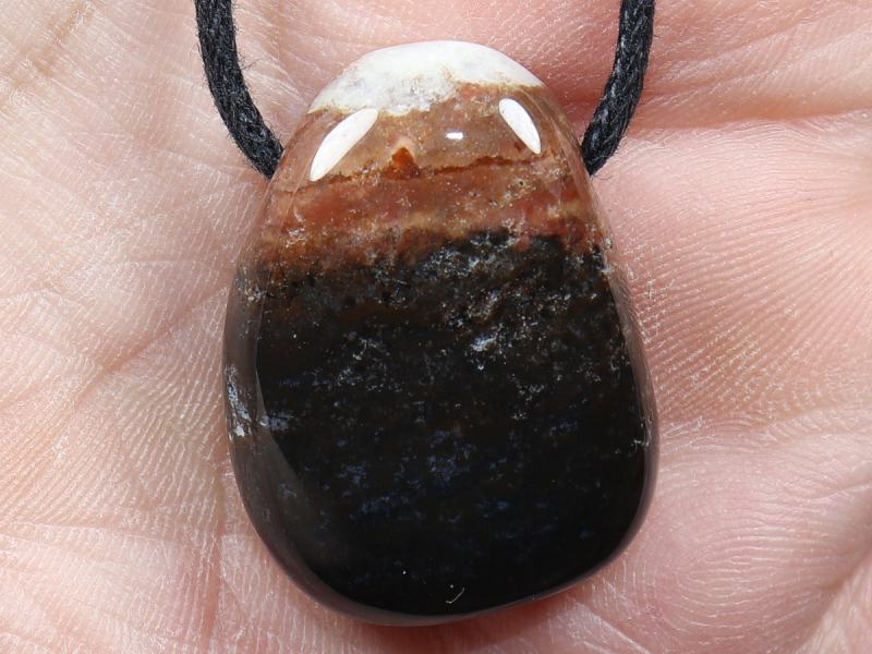 sardonyx with cord or silver 925