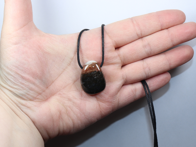 sardonyx with cord or silver 925