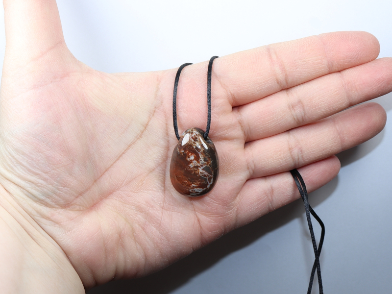 sardonyx with cord or silver 925