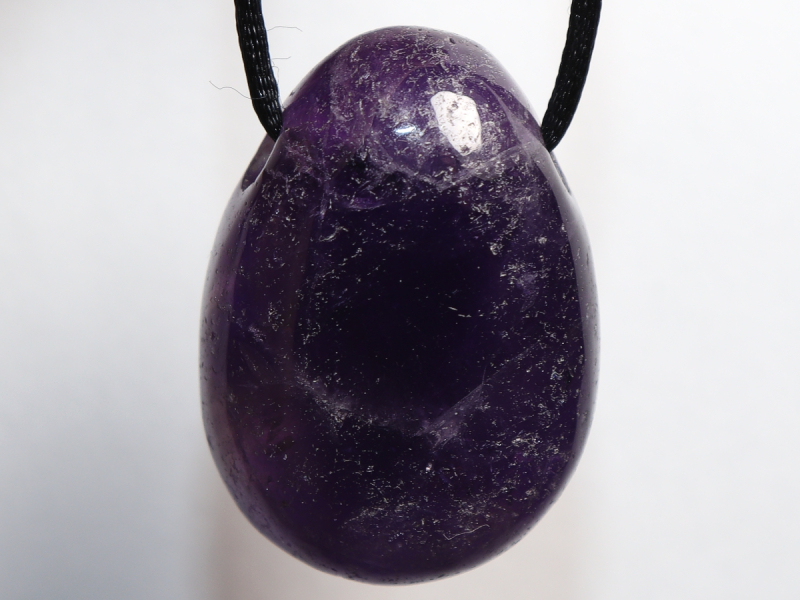 amethyst with cord or silver 925