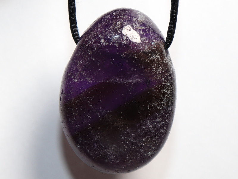 amethyst with cord or silver 925