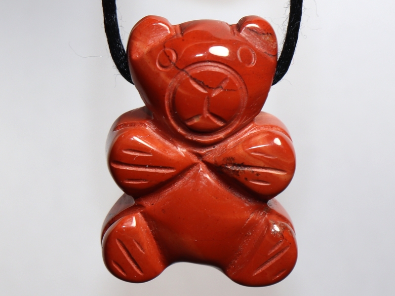 red jasper with cord or silver 925