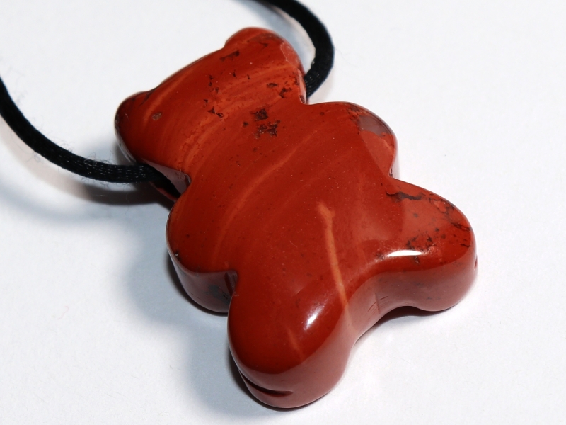 red jasper with cord or silver 925