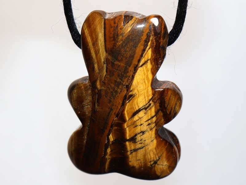 tiger's eye with cord or silver 925