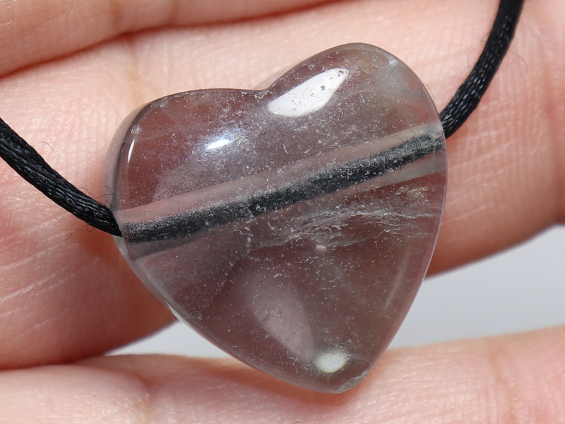 fluorite with cord or silver 925