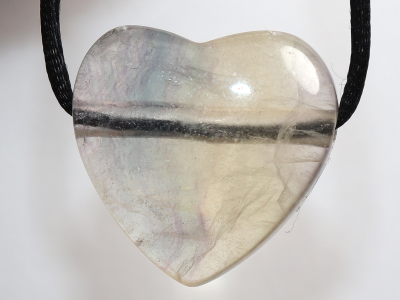 fluorite with cord or silver 925