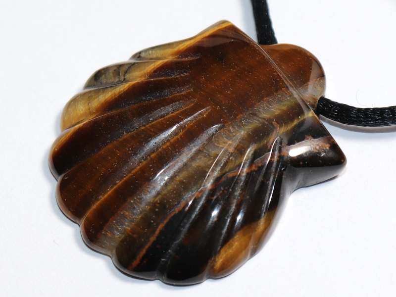 Tigerauge mit Band oder Silber 925