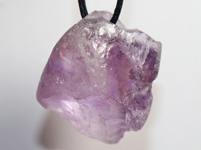 amethyst with nylon cord