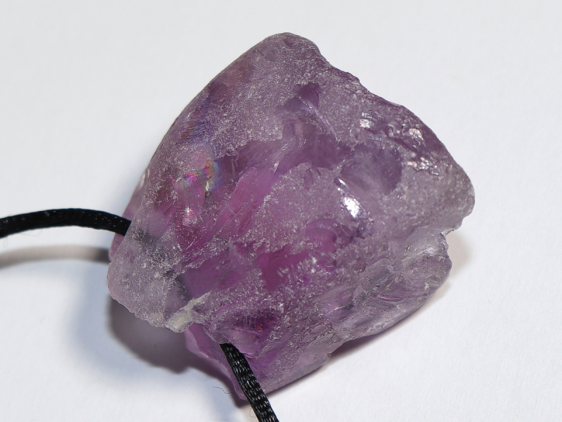 amethyst with nylon cord