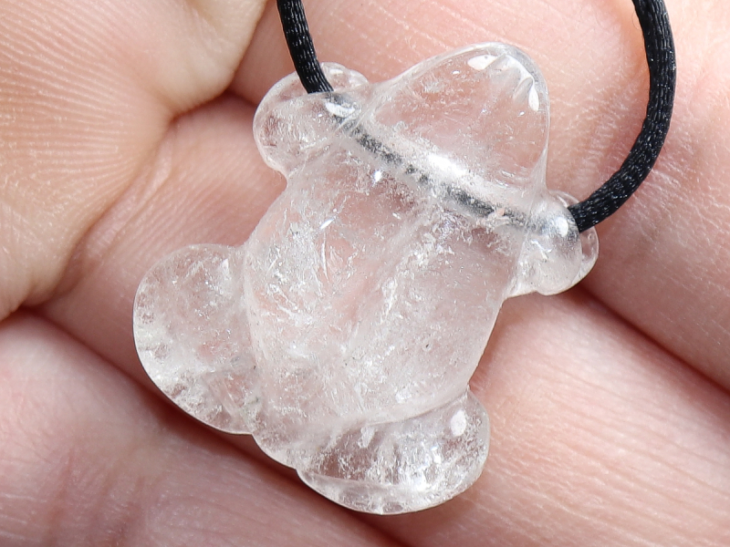 Bergkristall mit Band oder Silber 925