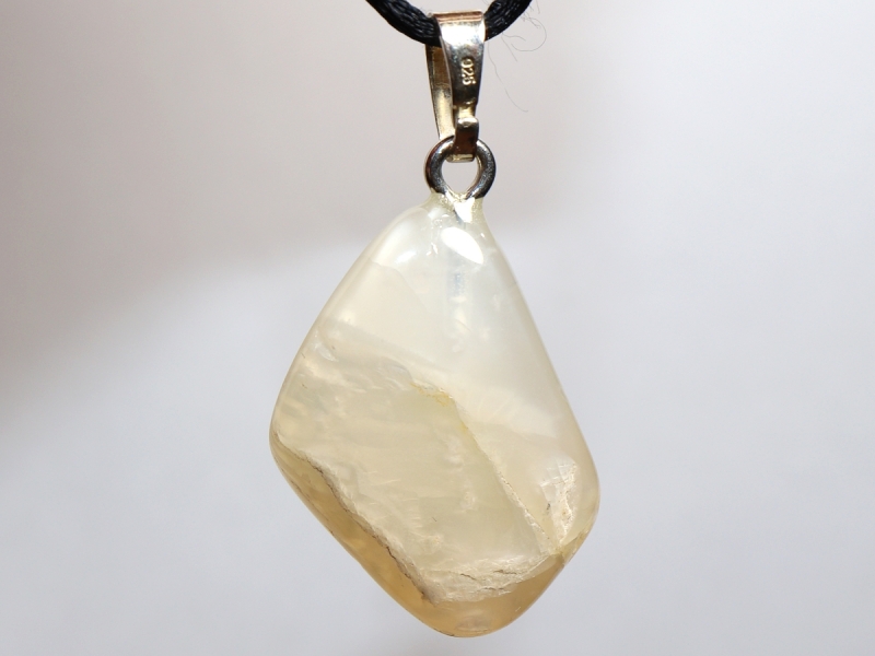 moonstone with cord or silver 925