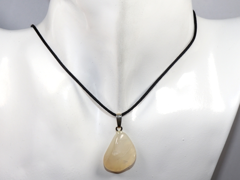 moonstone with cord or silver 925