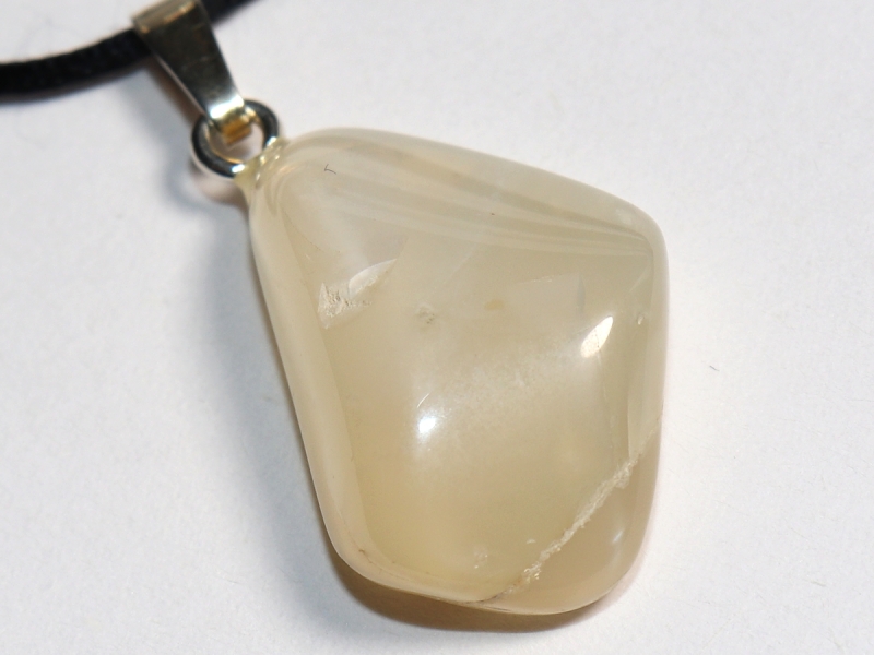 moonstone with cord or silver 925