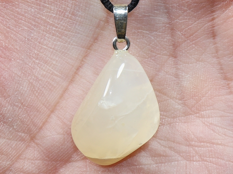 moonstone with cord or silver 925