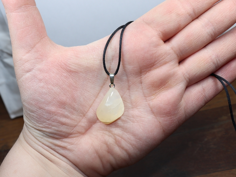 moonstone with cord or silver 925