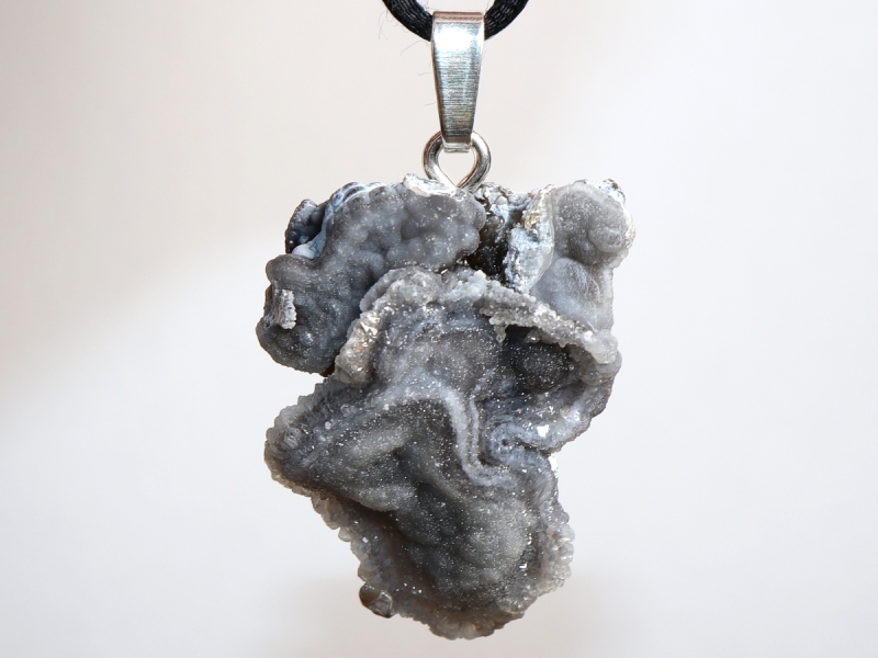 chalcedony with cord or silver 925
