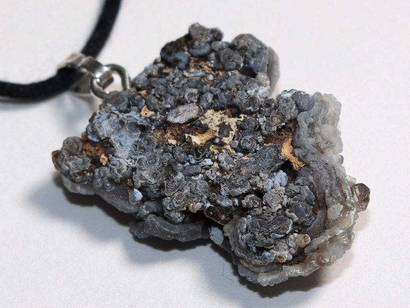 chalcedony with cord or silver 925