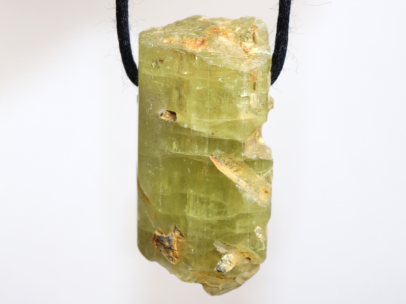 apatite with cord or silver 925