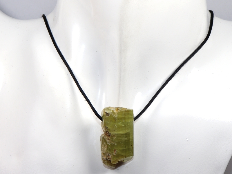 apatite with cord or silver 925
