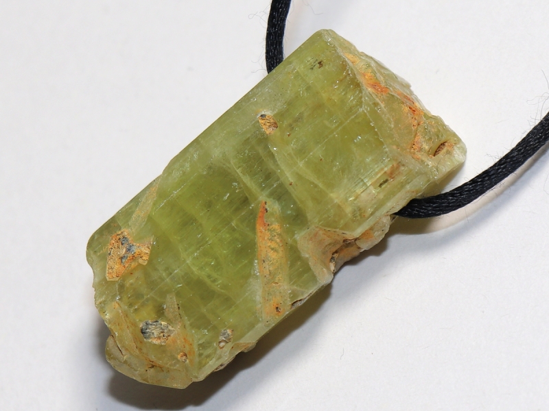 apatite with cord or silver 925