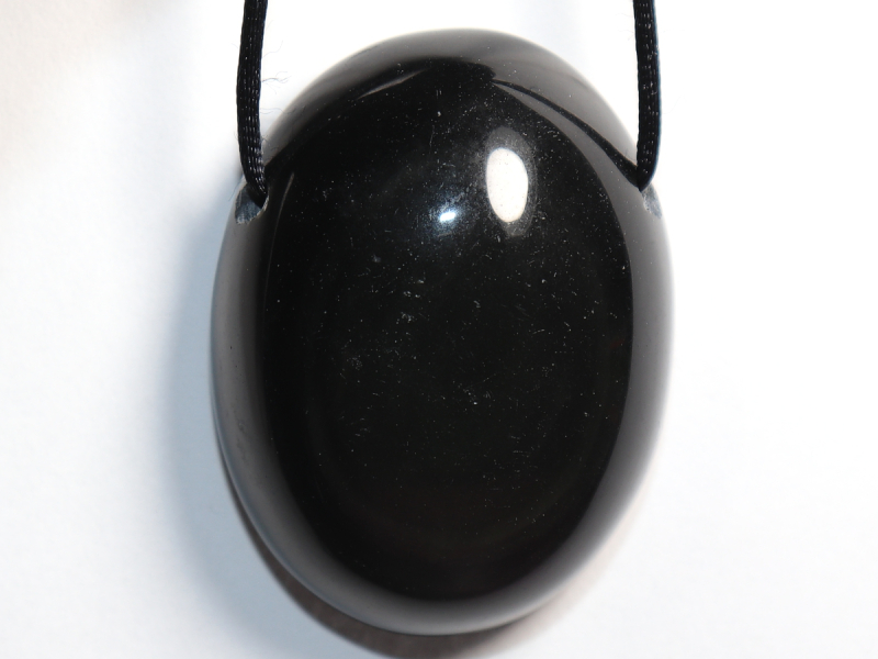 rainbow obsidian with cord or silver 925