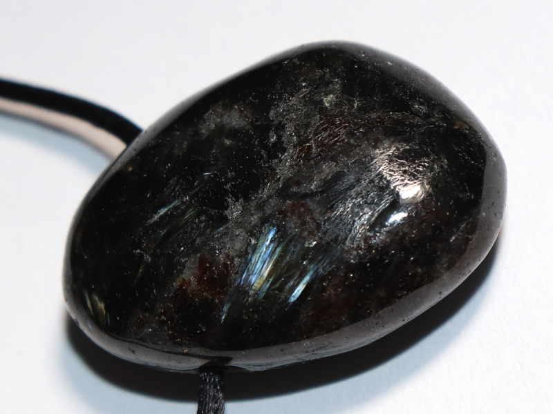 anthophyllite with cord or silver 925