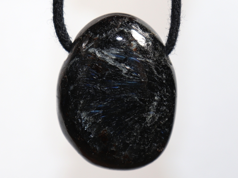 anthophyllite with cord or silver 925