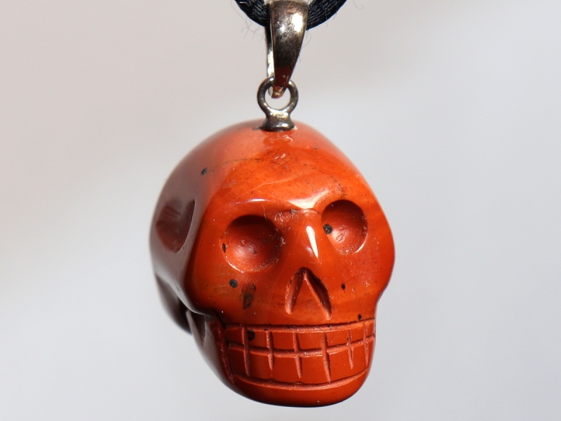 red jasper with cord or silver 925