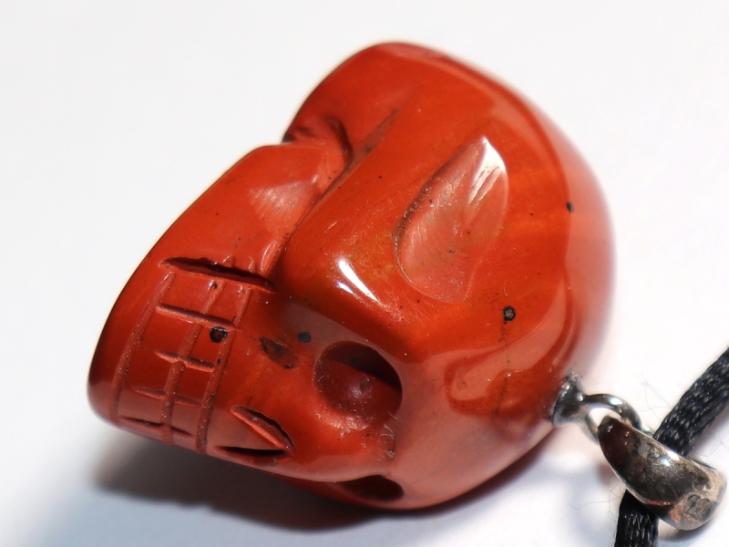 red jasper with cord or silver 925