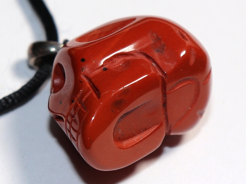 red jasper with cord or silver 925