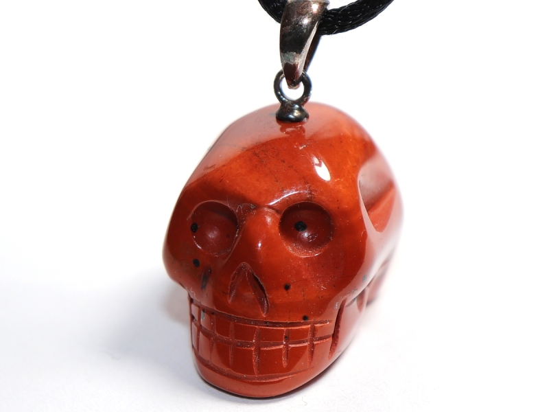red jasper with cord or silver 925