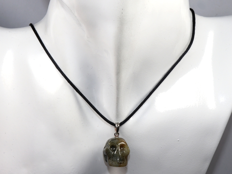 labradorite with cord or silver 925