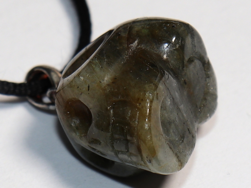 labradorite with cord or silver 925