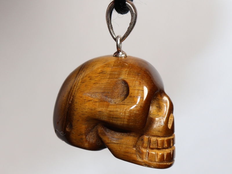 tiger's eye with cord or silver 925