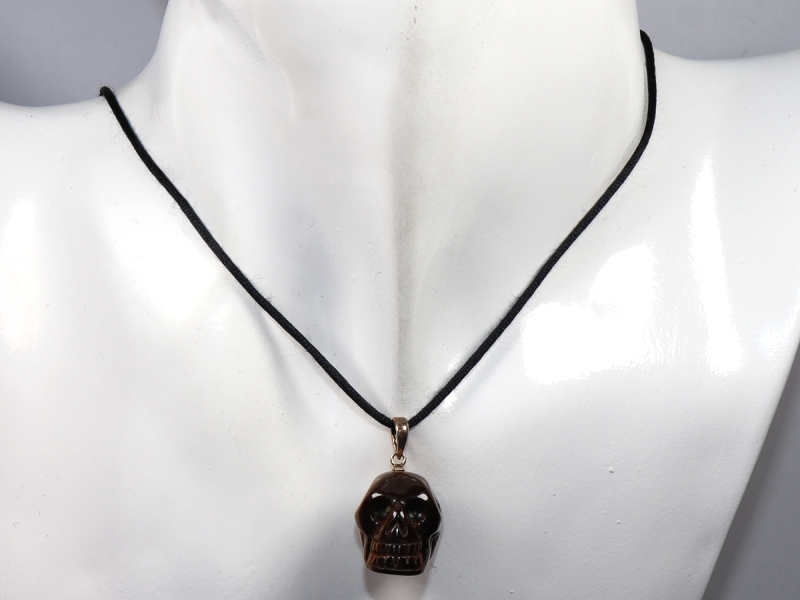 tiger's eye with cord or silver 925