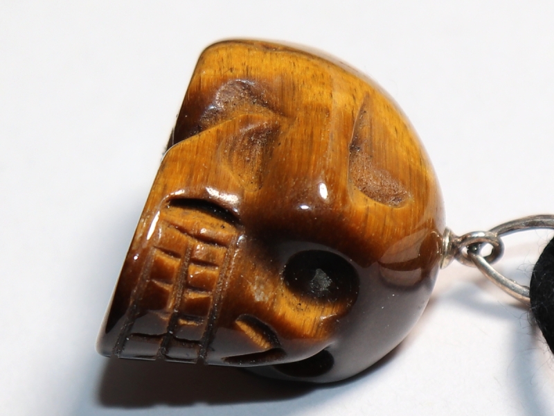 tiger's eye with cord or silver 925