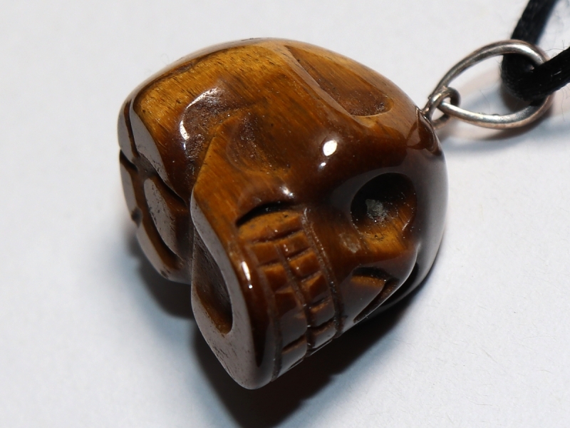tiger's eye with cord or silver 925