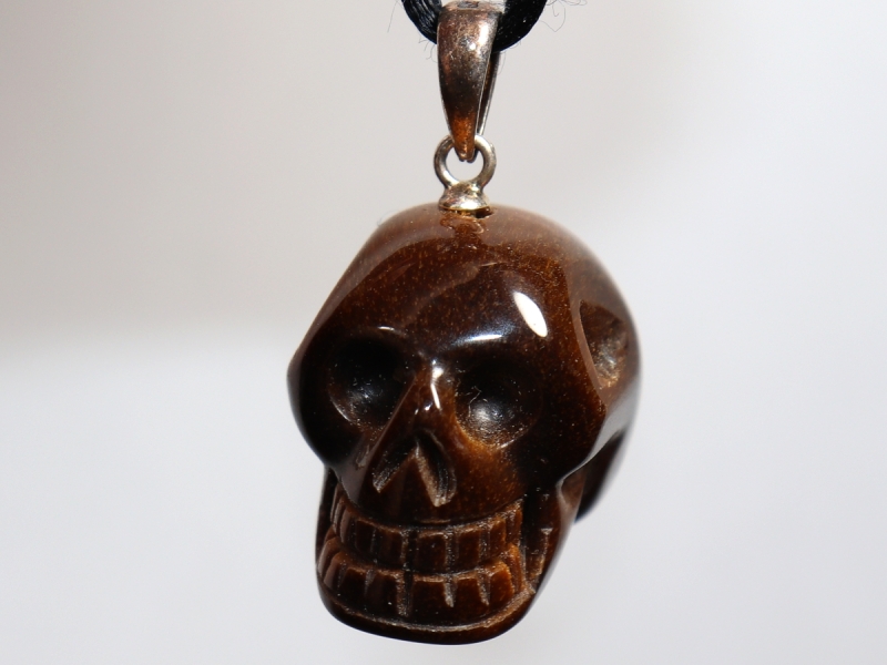 tiger's eye with cord or silver 925