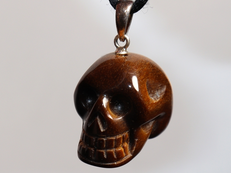 tiger's eye with cord or silver 925