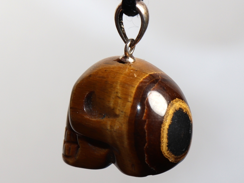 tiger's eye with cord or silver 925