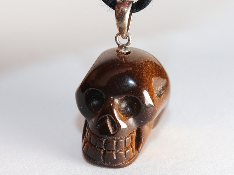 tiger's eye with cord or silver 925